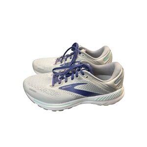 Brooks Adrenaline GTS 22 Wide Mens Running Shoes White Blue Sz 10.5